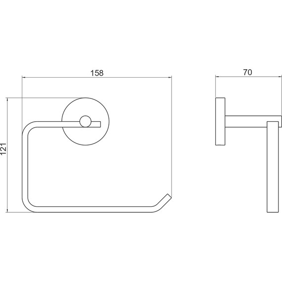 Держатель для туалетной бумаги Aquatek Бетта AQ4608CR фото 7