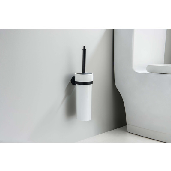 Ёршик для унитаза Aquatek Бетта AQ4610MB, цвет чёрный матовый фото 4