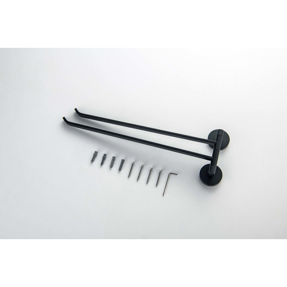 Держатель для полотенец Aquatek Бетта AQ4613MB, цвет чёрный матовый фото 6