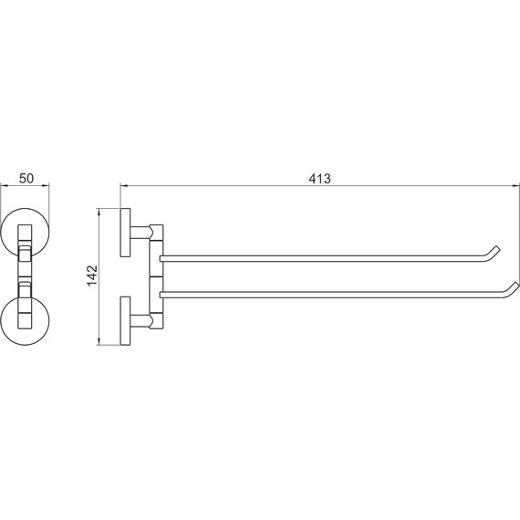 Держатель для полотенец Aquatek Бетта AQ4613CR - 7 Держатель для полотенец Aquatek Бетта AQ4613CR фото 7