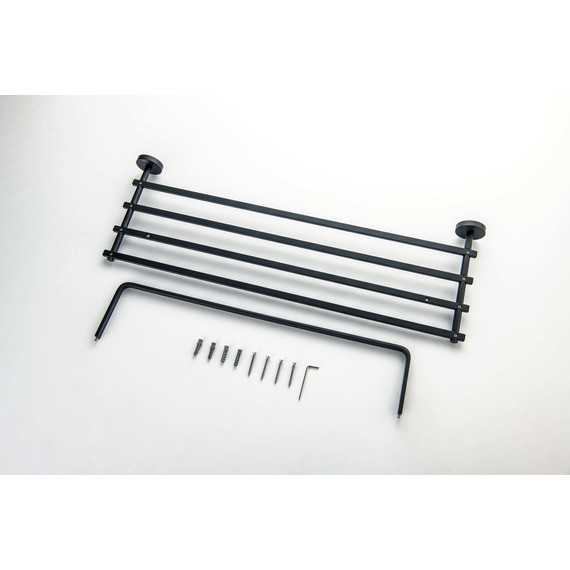 Полка для полотенец Aquatek Бетта AQ4615MB, цвет чёрный матовый - 6 Полка для полотенец Aquatek Бетта AQ4615MB, цвет чёрный матовый фото 6