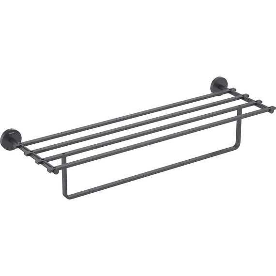 Полка для полотенец Aquatek Бетта AQ4615MB, цвет чёрный матовый - 2 Полка для полотенец Aquatek Бетта AQ4615MB, цвет чёрный матовый фото 2