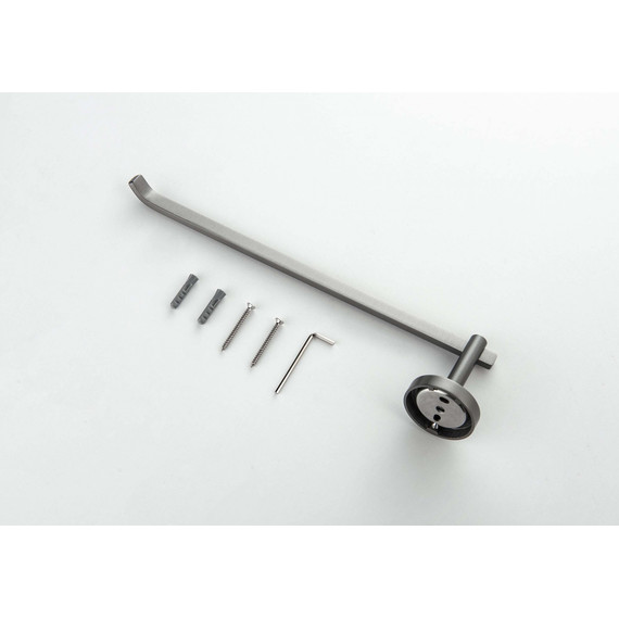 Полотенцедержатель Aquatek Бетта AQ4619BGM, цвет чёрный хром шлифованный - 3 Полотенцедержатель Aquatek Бетта AQ4619BGM, цвет чёрный хром шлифованный фото 3