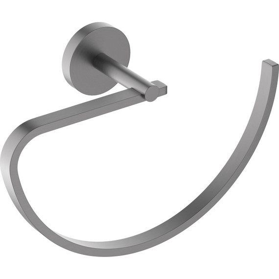 Кольцо для полотенец Aquatek Бетта AQ4621BGM, цвет чёрный хром шлифованный - 2 Кольцо для полотенец Aquatek Бетта AQ4621BGM, цвет чёрный хром шлифованный фото 2