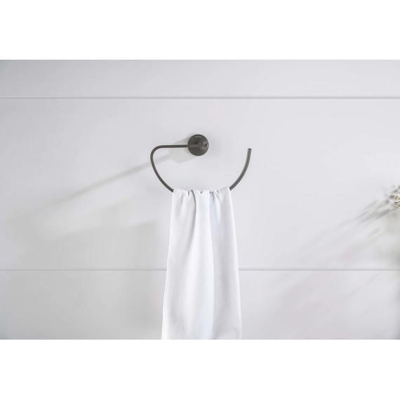 Кольцо для полотенец Aquatek Бетта AQ4621BGM, цвет чёрный хром шлифованный - 5 Кольцо для полотенец Aquatek Бетта AQ4621BGM, цвет чёрный хром шлифованный фото 5