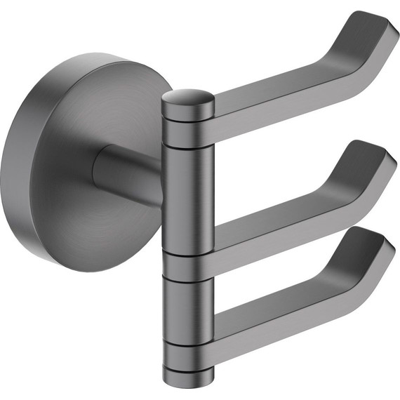 Тройной крючок Aquatek Бетта AQ4632BGM, цвет чёрный хром шлифованный фото 2