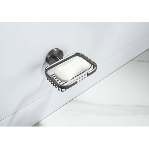 Мыльница Aquatek Бетта AQ4633BGM, цвет чёрный хром шлифованный фото 4