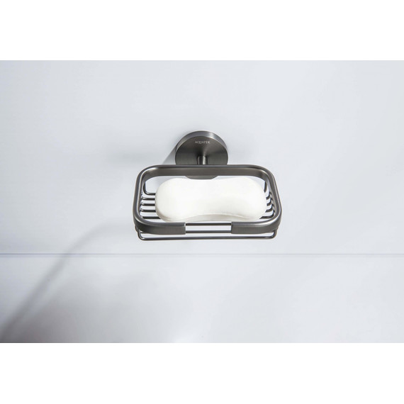 Мыльница Aquatek Бетта AQ4633BGM, цвет чёрный хром шлифованный фото 5