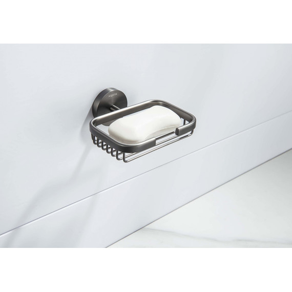 Мыльница Aquatek Бетта AQ4633BGM, цвет чёрный хром шлифованный фото 6