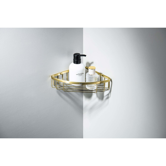 Полка угловая Aquatek AQ4906BG, цвет золото шлифованное фото 4