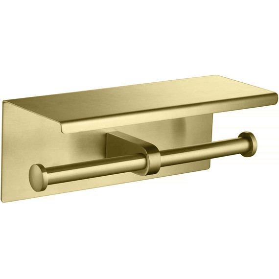 Держатель для туалетной бумаги Aquatek Оберон AQ4909BG, цвет золото шлифованное фото 2