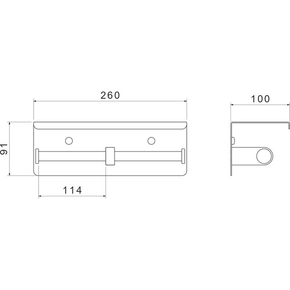 Держатель для туалетной бумаги Aquatek Оберон AQ4909CR фото 6