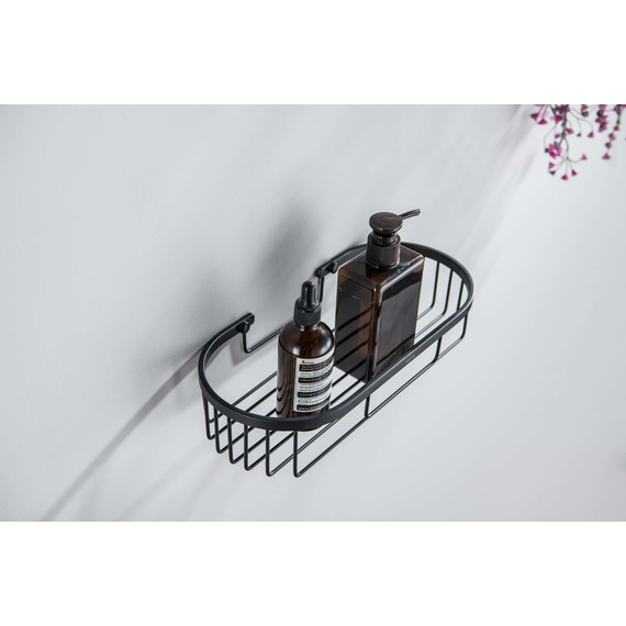 Полка Aquatek  AQ4916MB, цвет чёрный матовый фото 3