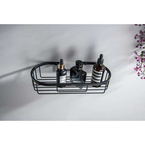 Полка Aquatek  AQ4916MB, цвет чёрный матовый фото 5