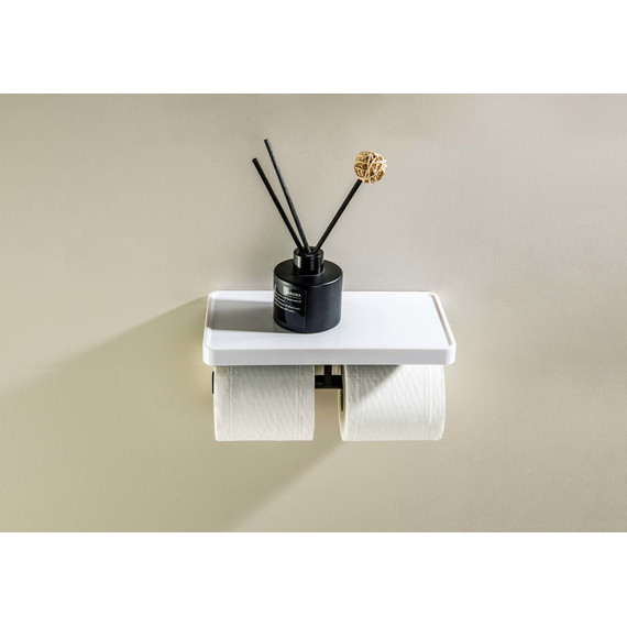 Держатель для туалетной бумаги Aquatek Европа AQ4919MB, цвет чёрный матовый фото 3