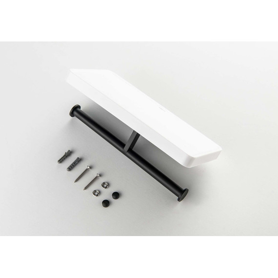 Держатель для туалетной бумаги Aquatek Европа AQ4919MB, цвет чёрный матовый фото 2