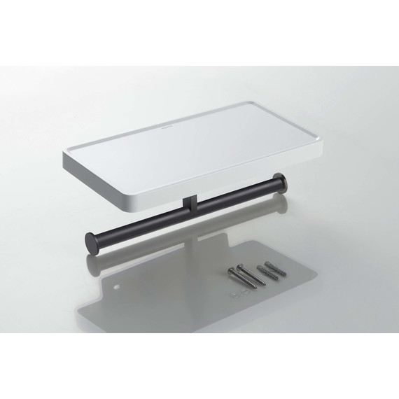 Держатель для туалетной бумаги Aquatek Европа AQ4919MB, цвет чёрный матовый фото 11