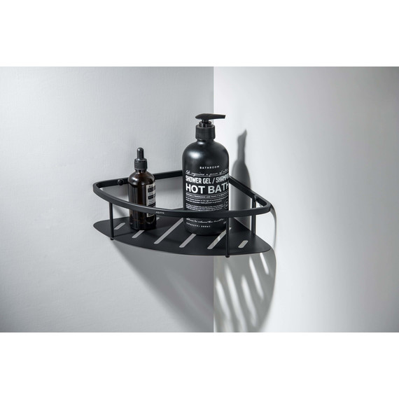 Полка угловая Aquatek  AQ4926MB, цвет чёрный матовый - 5 Полка угловая Aquatek  AQ4926MB, цвет чёрный матовый фото 5