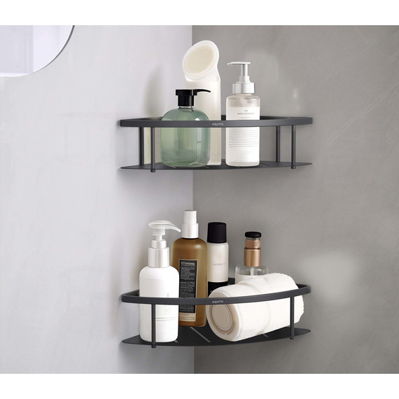 Полка угловая Aquatek  AQ4926MB, цвет чёрный матовый - 9 Полка угловая Aquatek  AQ4926MB, цвет чёрный матовый фото 9