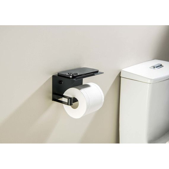 Держатель для туалетной бумаги Aquatek Либра AQ4929MB, цвет чёрный матовый - 5 Держатель для туалетной бумаги Aquatek Либра AQ4929MB, цвет чёрный матовый фото 5