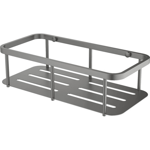 Полочка Aquatek AQ4936BGM, цвет чёрный хром шлифованный - 2 Полочка Aquatek AQ4936BGM, цвет чёрный хром шлифованный фото 2