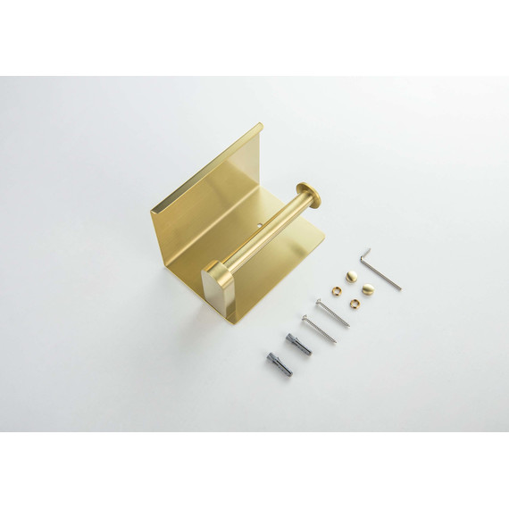 Держатель для туалетной бумаги Aquatek Европа AQ4939BG, цвет золото шлифованное фото 3