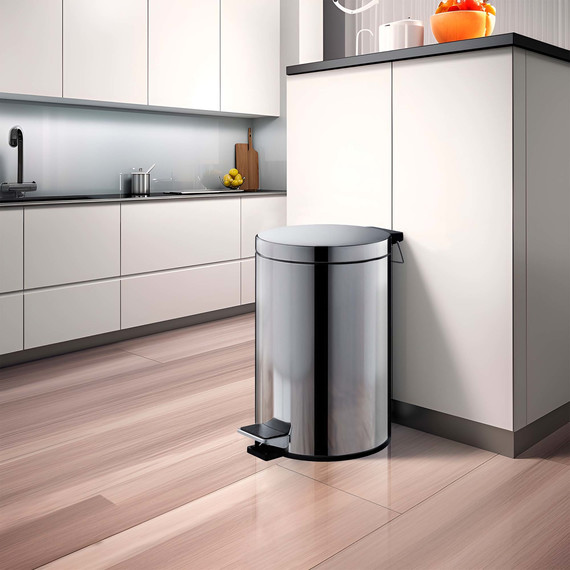 Ведро для мусора с педалью Aquatek 8 л AQ4992CR фото 6