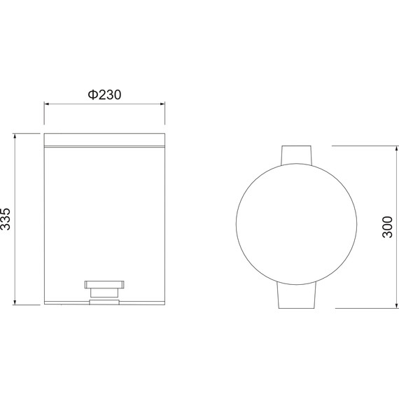 Ведро для мусора с педалью Aquatek 8 л AQ4992CR фото 7