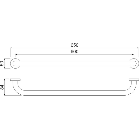 Поручень для ванны Aquatek  AQ4996MB, цвет чёрный матовый фото 6