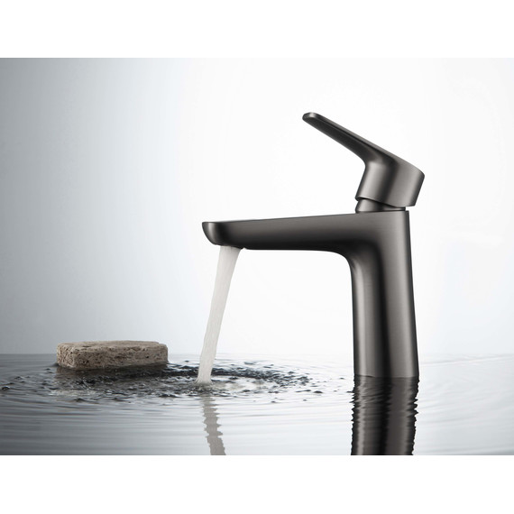 Смеситель для раковины Aquatek Бетта AQ1110BGM, чёрный хром шлифованный, Цвет производителя: оружейная сталь фото 3