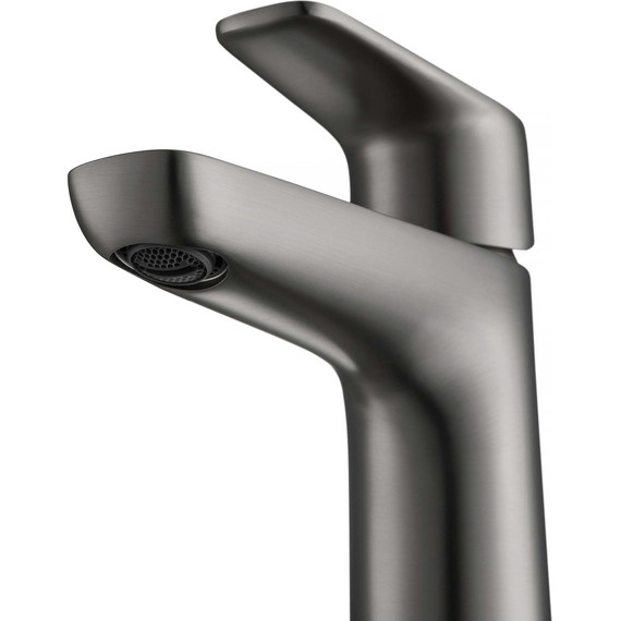 Смеситель для раковины Aquatek Бетта AQ1110BGM, чёрный хром шлифованный, Цвет производителя: оружейная сталь фото 5