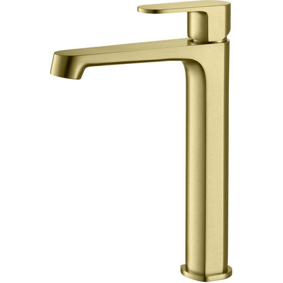 Смеситель для раковины высокий Aquatek Оберон AQ1204BG, золото шлифованное, Цвет производителя: золото шлифованное фото 2