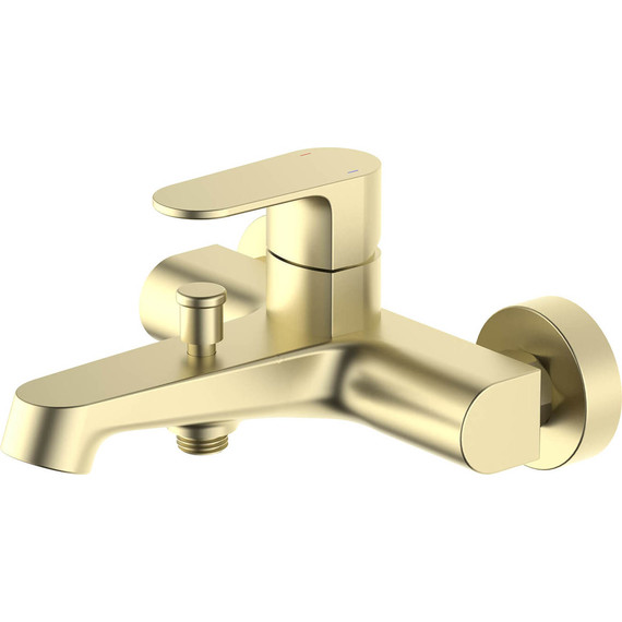 Смеситель для ванны Aquatek Оберон AQ1240BG, золото шлифованное, Цвет производителя: золото шлифованное фото 2