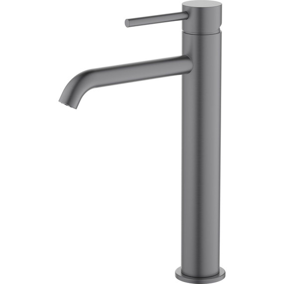 Смеситель для раковины высокий Aquatek Европа AQ1304BGM, чёрный хром шлифованный, Цвет производителя: оружейная сталь - 2 Смеситель для раковины высокий Aquatek Европа AQ1304BGM, чёрный хром шлифованный, Цвет производителя: оружейная сталь фото 2