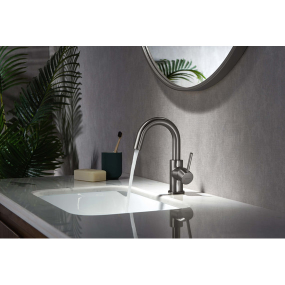 Смеситель для раковины Aquatek Европа AQ1307BGM, чёрный хром шлифованный, Цвет производителя: оружейная сталь - 3 Смеситель для раковины Aquatek Европа AQ1307BGM, чёрный хром шлифованный, Цвет производителя: оружейная сталь фото 3