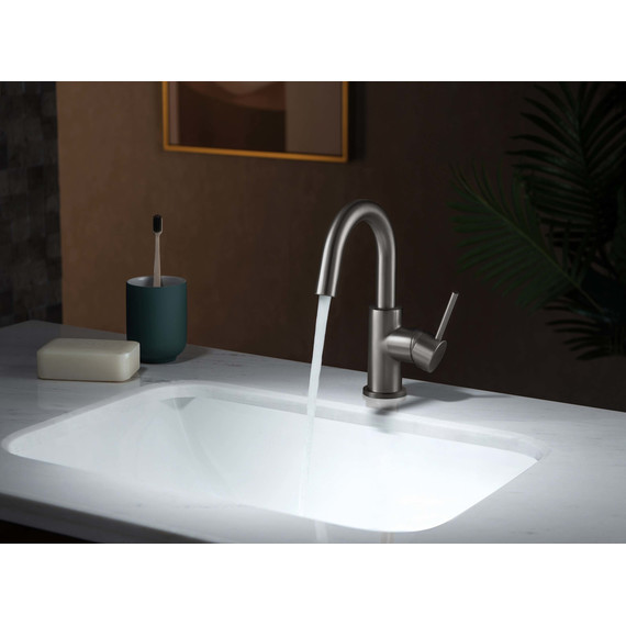 Смеситель для раковины Aquatek Европа AQ1307BGM, чёрный хром шлифованный, Цвет производителя: оружейная сталь - 4 Смеситель для раковины Aquatek Европа AQ1307BGM, чёрный хром шлифованный, Цвет производителя: оружейная сталь фото 4