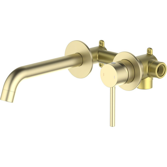 Смеситель для раковины настенный Aquatek Европа AQ1313BG, золото шлифованное, Цвет производителя: золото шлифованное фото 2