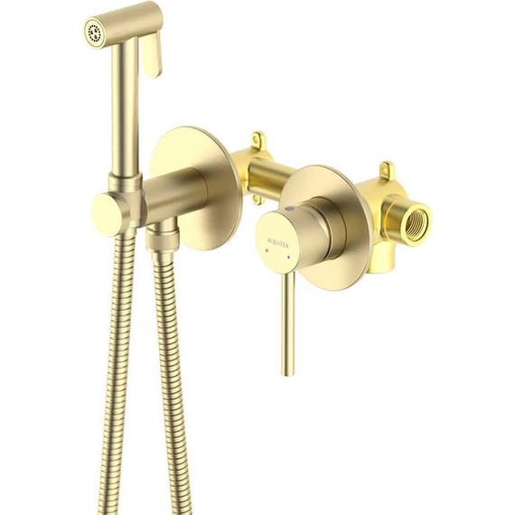 Набор для гигиенического душа Aquatek Европа AQ1319BG (со скрытой частью) золото шлифованное - 3 Набор для гигиенического душа Aquatek Европа AQ1319BG (со скрытой частью) золото шлифованное фото 3