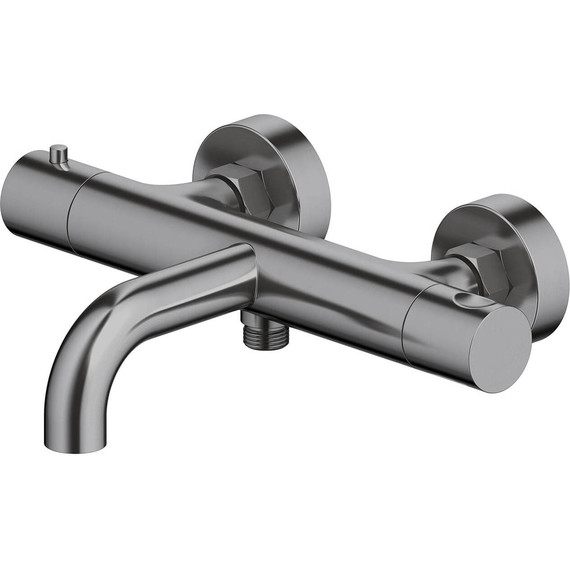 Смеситель для ванны Aquatek Европа AQ1343BGM, чёрный хром шлифованный, Цвет производителя: оружейная сталь фото 2