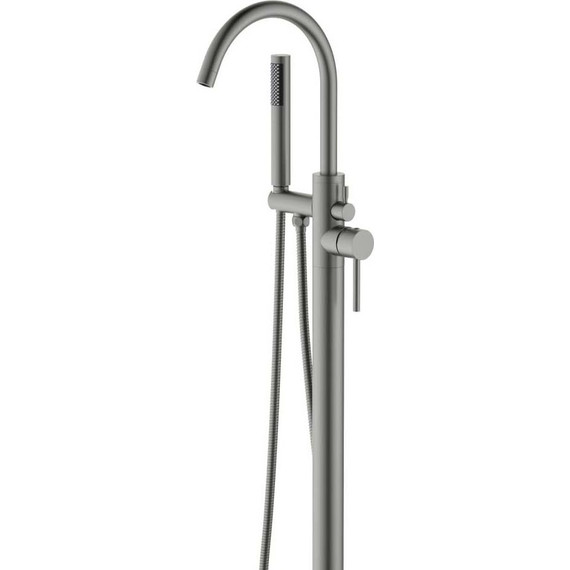 Смеситель для ванны Aquatek Европа AQ1345BGM, чёрный хром шлифованный, Цвет производителя: оружейная сталь фото 3