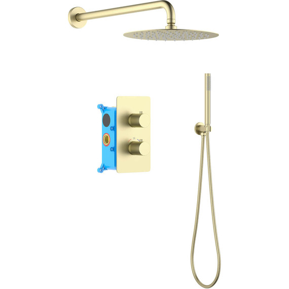 Душевая система для душа Aquatek Европа AQ1376BG (со скрытой частью) золото шлифованное, Цвет производителя: золото шлифованное фото 2