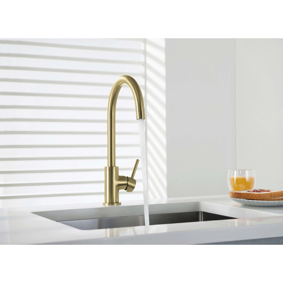 Смеситель для кухни Aquatek Европа AQ1382BG, золото шлифованное, Цвет производителя: золото шлифованное фото 7