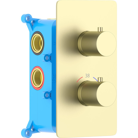 Смеситель для ванны Aquatek Европа AQ1393BG (со скрытой частью) золото шлифованное, Цвет производителя: золото шлифованное фото 2