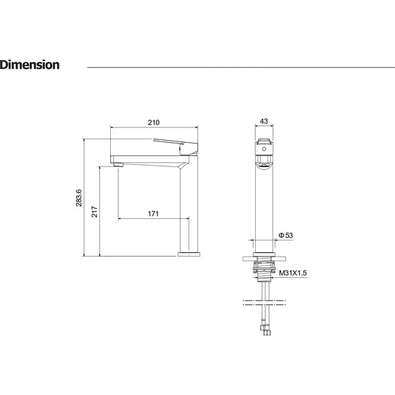 Смеситель для раковины высокий Aquatek Лугано AQ1704CR фото 6
