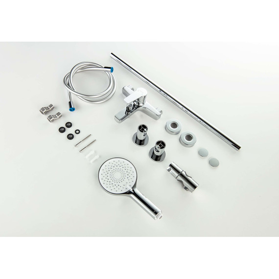 Смеситель для ванны Aquatek Лугано AQ1748CR (с душевым гарнитуром) фото 2