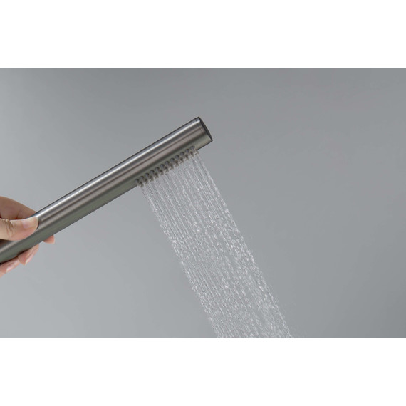 Ручной душ Aquatek Европа AQ2002BGM, чёрный хром шлифованный - 6 Ручной душ Aquatek Европа AQ2002BGM, чёрный хром шлифованный фото 6