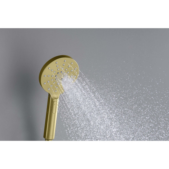 Ручной душ Aquatek Оберон AQ2006BG, золото шлифованное фото 5