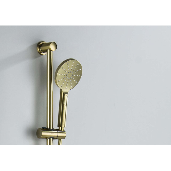 Душевой гарнитур Aquatek Оберон AQ2016BG, золото шлифованное фото 6