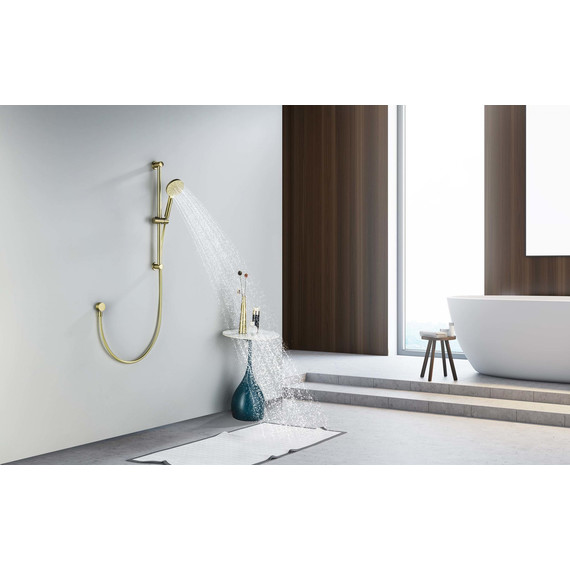 Душевой гарнитур Aquatek Оберон AQ2016BG, золото шлифованное фото 7