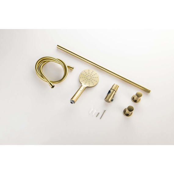 Душевой гарнитур Aquatek Оберон AQ2016BG, золото шлифованное фото 9